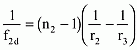 equations for the achromat